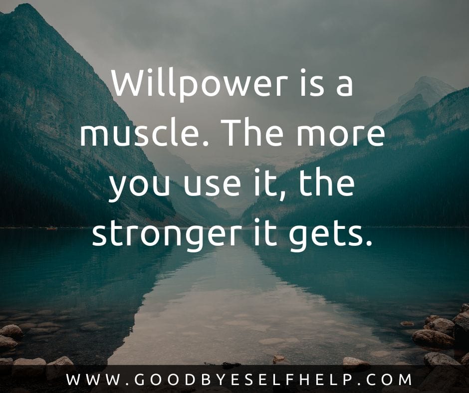 31 Willpower Quotes (Thought-Provoking) - Goodbye Self Help