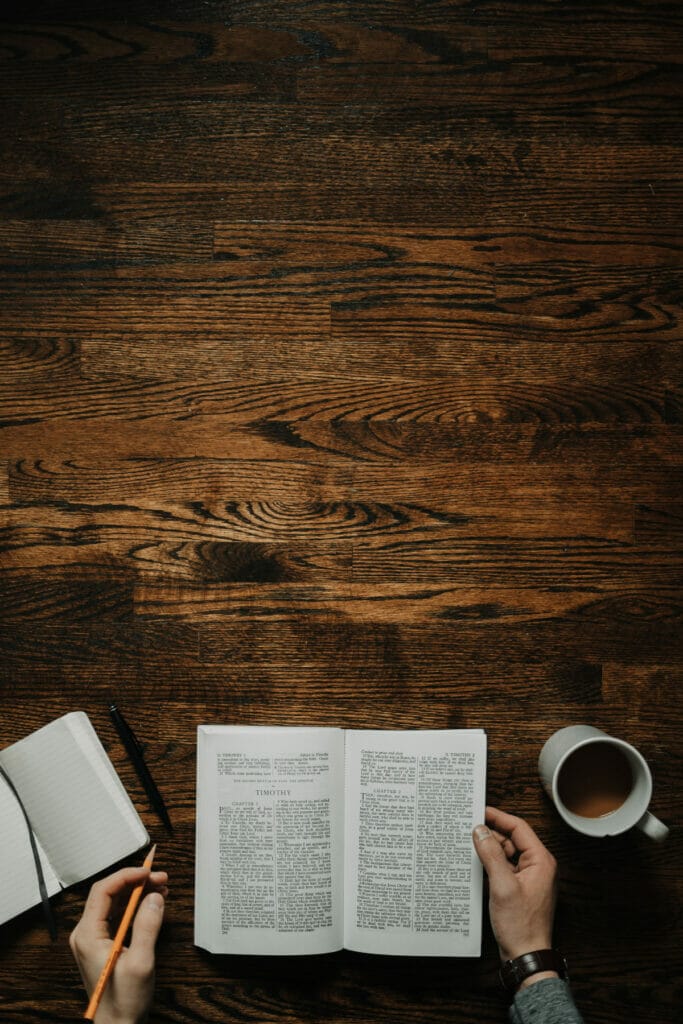 bible on table