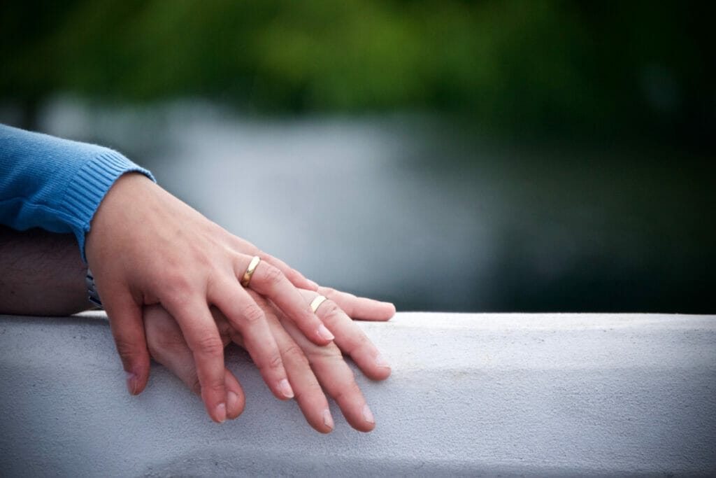 hands with wedding rings