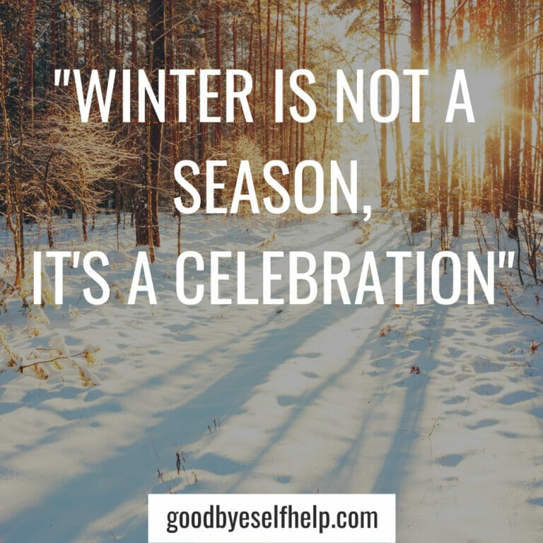 31+ Winter Inspirational Quotes to Motivate You - Goodbye Self Help