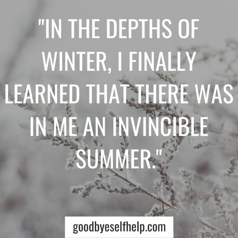 31+ Winter Inspirational Quotes to Motivate You - Goodbye Self Help