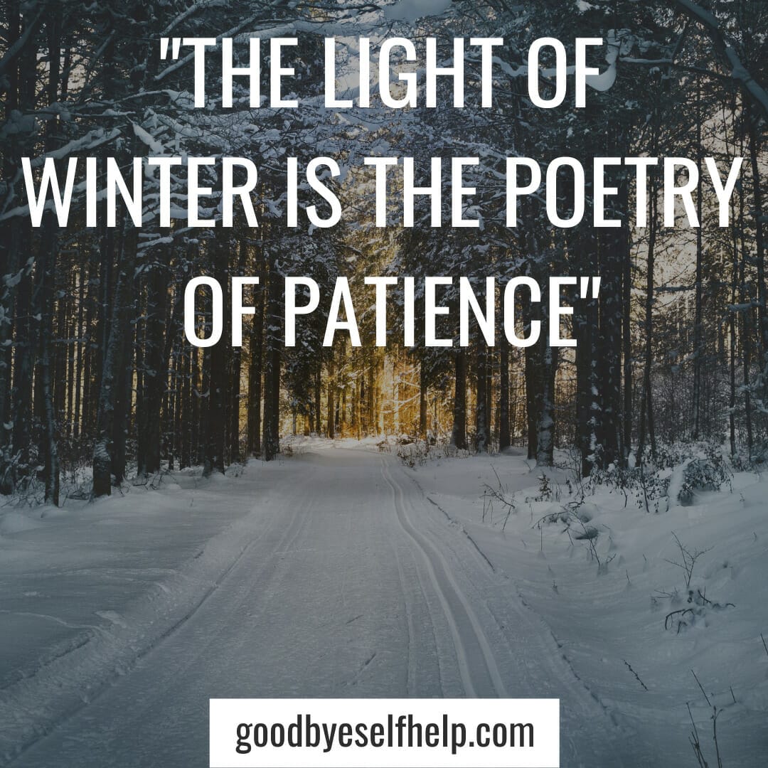 31+ Winter Inspirational Quotes to Motivate You Goodbye Self Help