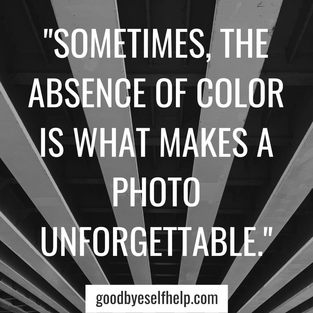 101 Awesome Black & White Instagram Captions for the Perfect Post Goodbye Self Help